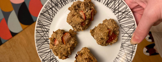 My Super Easy 4-Ingredient Oat and Banana Cookies image