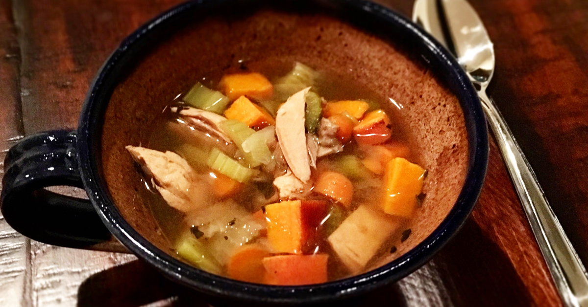 Semi-Homemade Chicken and Veggie Soup Recipe | IBD