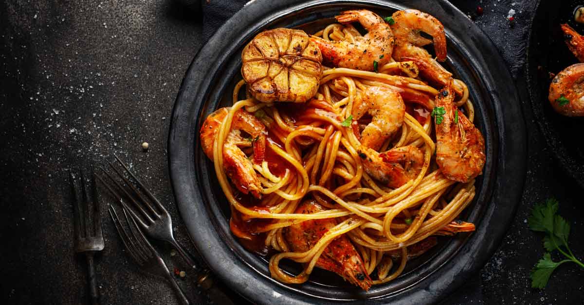 Spicy Prawn Pasta Bake Crohn's and Colitis Recipe