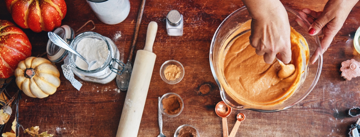 Image of the Ingredients for Preparing Pumpkin Pies