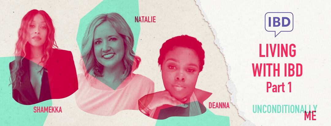 Headshots of Shamekka, Natalie, and Deanna. Living with IDB part 1