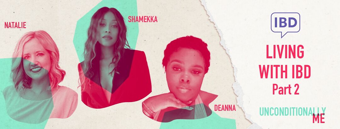Headshots of Shamekka, Natalie, and Deanna. Living with IDB part 2